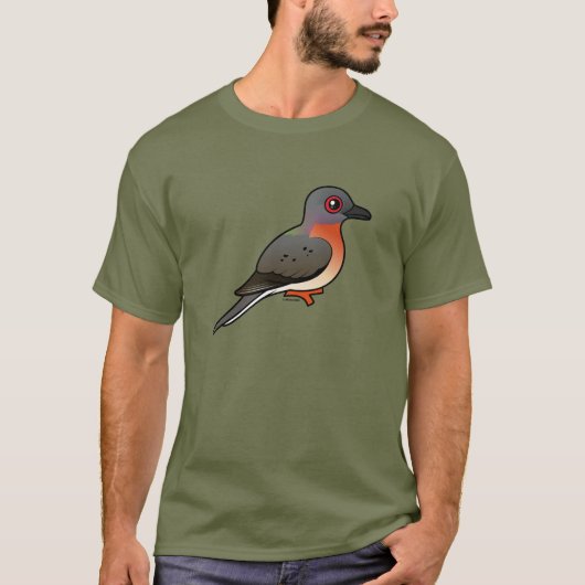 Birdorable Passenger Pigeon T-shirt (Voorkant)