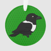 Birdorable Pied Crow Ornament (voorkant)