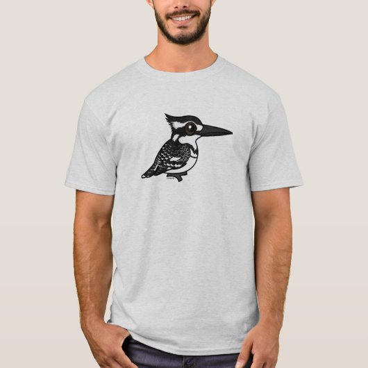Birdorable Pied Kingfisher T-shirt (Voorkant)