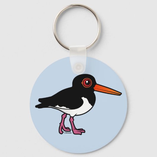 Birdorable Pied Oystercatcher Sleutelhanger (Voorkant)