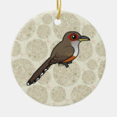Birdorable Puerto Rican Lizard-Cuckoo Keramisch Ornament (Voorkant)