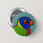 Birdorable Rainbow Lorikeet Ronde Button 5,7 Cm (Voorkant /achterkant)
