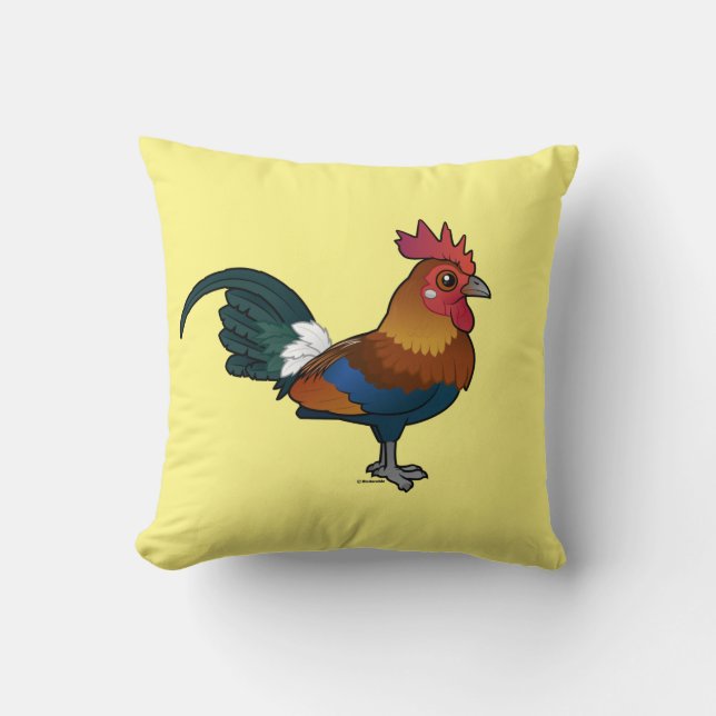 Birdorable Red Junglefowl Kussen (Voorkant)
