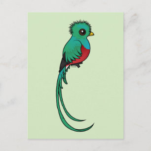 Birdorable Resplendent Quetzal Briefkaart