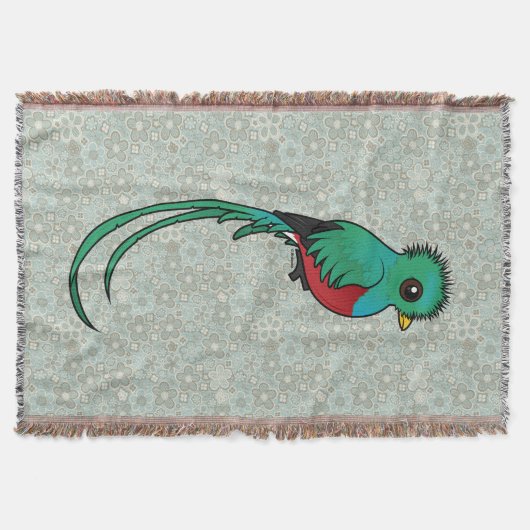 Birdorable Resplendent Quetzal Deken (Voorkant)