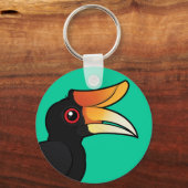Birdorable Rhinoceros Hornbill Sleutelhanger (Voorkant)