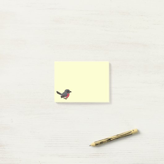 Birdorable Roos Robin Post-it® Notes (Op bureau)