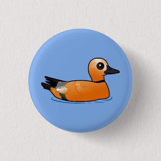 Birdorable Ruddy Shelduck Ronde Button 3,2 Cm (Voorkant)