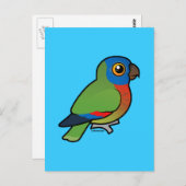 Birdorable Saint Lucia Parrot Briefkaart (Voorkant / Achterkant)