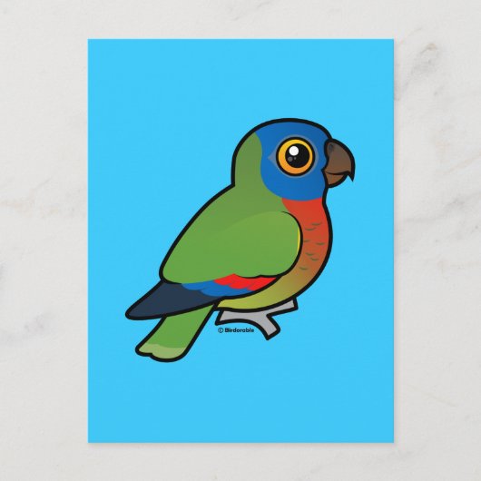 Birdorable Saint Lucia Parrot Briefkaart (Voorkant)