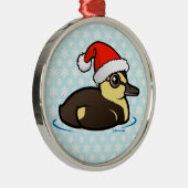 Birdorable Santa Ducking Metalen Ornament (Rechts)