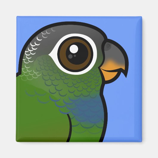 Birdorable Scaly-headed Parrot Magneet (Voorkant)