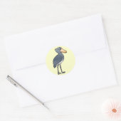 Birdorable Shoebill Ronde Sticker (Envelop)