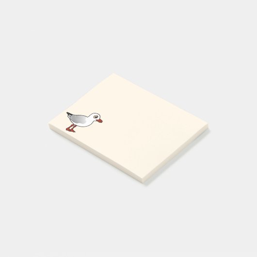 Birdorable Silver Gull Post-it® Notes (Schuin)