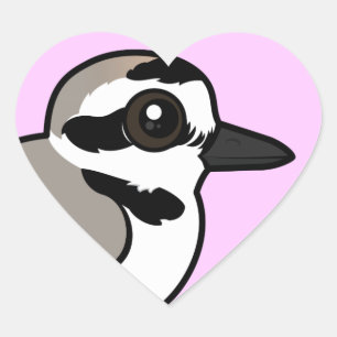 Birdorable Snowy Plover Hart Sticker