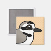 Birdorable Snowy Plover Magneet (Voorkant / Achterkant)