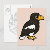 Birdorable Steller's Zee Eagle Briefkaart (Voorkant / Achterkant)