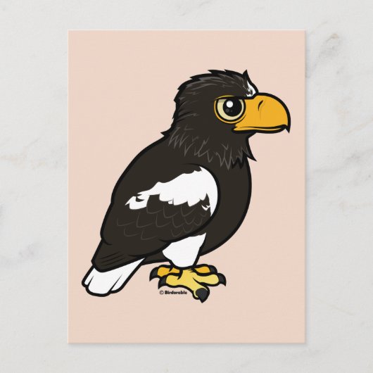 Birdorable Steller's Zee Eagle Briefkaart (Voorkant)