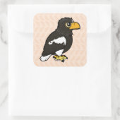 Birdorable Steller's Zee Eagle Vierkante Sticker (Tas)