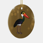 Birdorable Storm Stork Keramisch Ornament (Rechts)