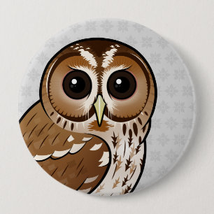 Birdorable Tawny Owl Ronde Button 4,0 Cm