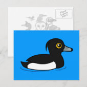 Birdorable Tufted Duck Briefkaart (Voorkant / Achterkant)