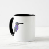 Birdorable Violet Sabrewing kolibrie Mok (Voorkant links)