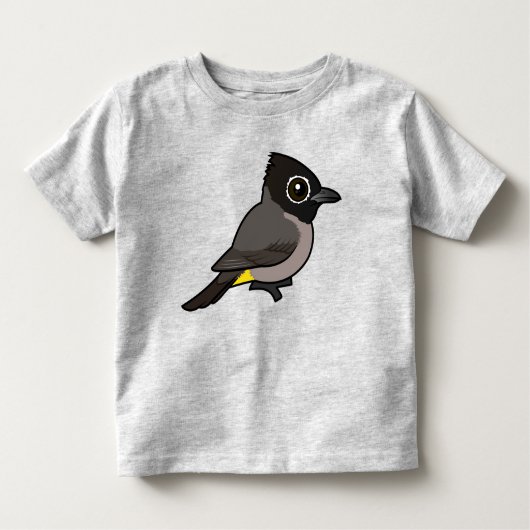 Birdorable White-spectacled Bulbul Kinder Shirts (Voorkant)