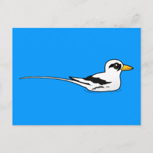 Birdorable White-tailed Tropicbird in rust Briefkaart