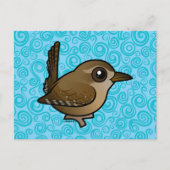 Birdorable Winter Wren Briefkaart (Voorkant)