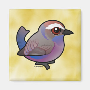 Birdorable Wit-browed Tit-Warbler Magneet