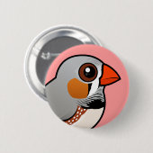 Birdorable Zebra Finch Ronde Button 5,7 Cm (Voorkant /achterkant)