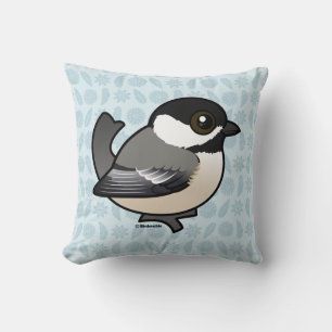 Birdorable zwart-Afgedekte Chickadee Kussen