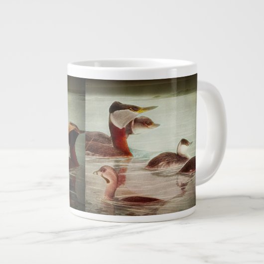 Birds 1917 No 1 Grebes Jumbo Coffee Mug (Devant droit)