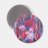 Birds a Bloom' Original ART reproduction Magnet (Recto/Verso)