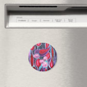 Birds a Bloom' Original ART reproduction Magnet (In Situ (Lave-vaisselle))