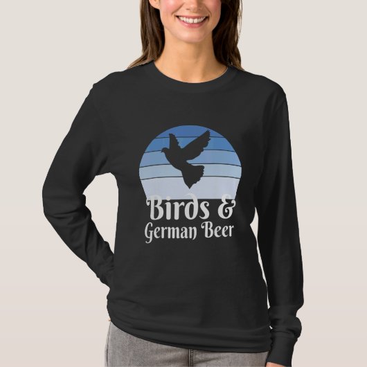 Birds And German Beer T-shirt (Voorkant)