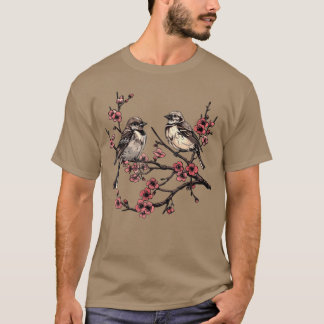 Birds Branch Vogels kijken Watcher  T-shirt