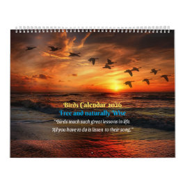 Birds Calendar 2026 - With bible verses Kalender