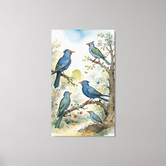 Birds Canvas Afdruk (Voorkant)