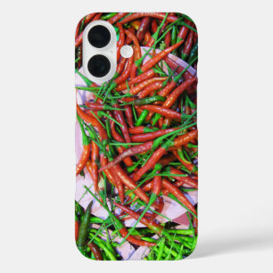 Bird's Eye Chili Peppers iPhone 16 Hoesje