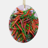 Bird's Eye Chili Peppers Keramisch Ornament (Rechts)