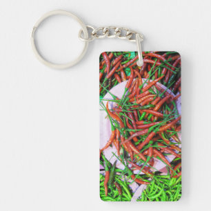 Bird's Eye Chili Peppers Sleutelhanger
