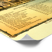 Bird's eye uitzicht map of Phoenix, Arizona in 188 Poster (Hoek)