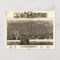 Bird's Eye Uitzicht of Kalamazoo, Michigan (1883)