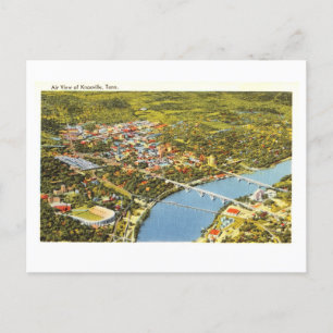Bird's Eye Uitzicht van Knoxville, Tennessee,  Briefkaart