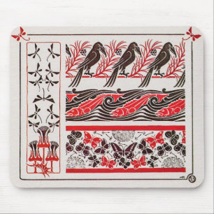 Birds in Art Nouveau beroemd gemaakt door Maurice Muismat