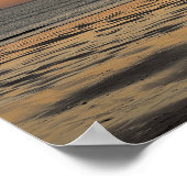 Birds in Flight and Distant Crane during sunset Poster (Hoek)