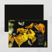 Birds in Flight Sympathy Merci Cartes (Devant / Derrière)