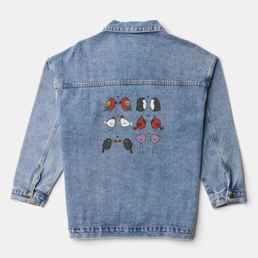 Birds In Love  Denim Jacket (Achterkant)